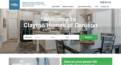 Desktop Screenshot of claytonhomesdenison.com